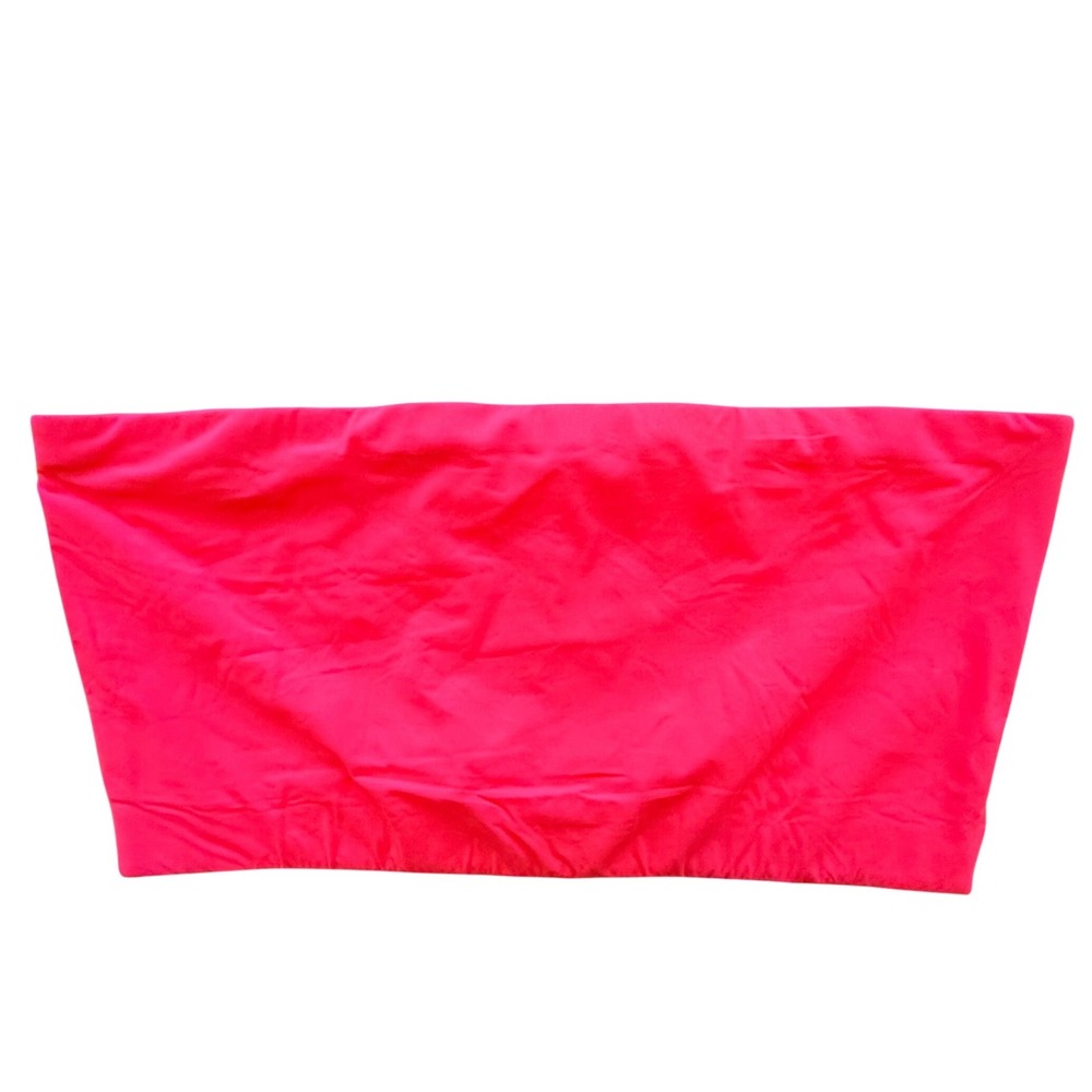 SKIMS Fits Everybody‎ Bandeau Bra Ultra Pink Neon Strapless BR-BND-2038 4X NWT